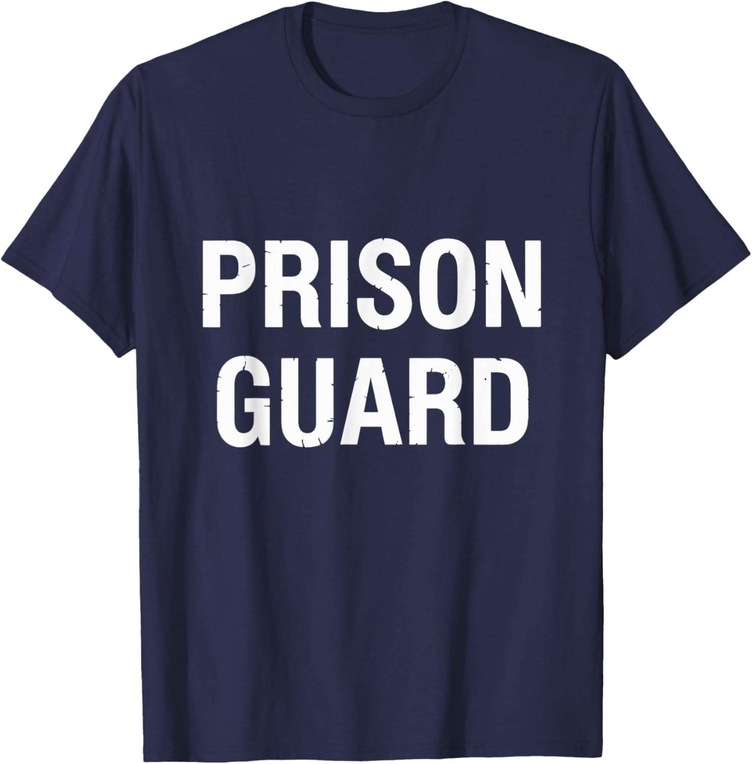 Prison Guard Officer Prison Warden Costume T-Shirt - T-Shirt | Navy