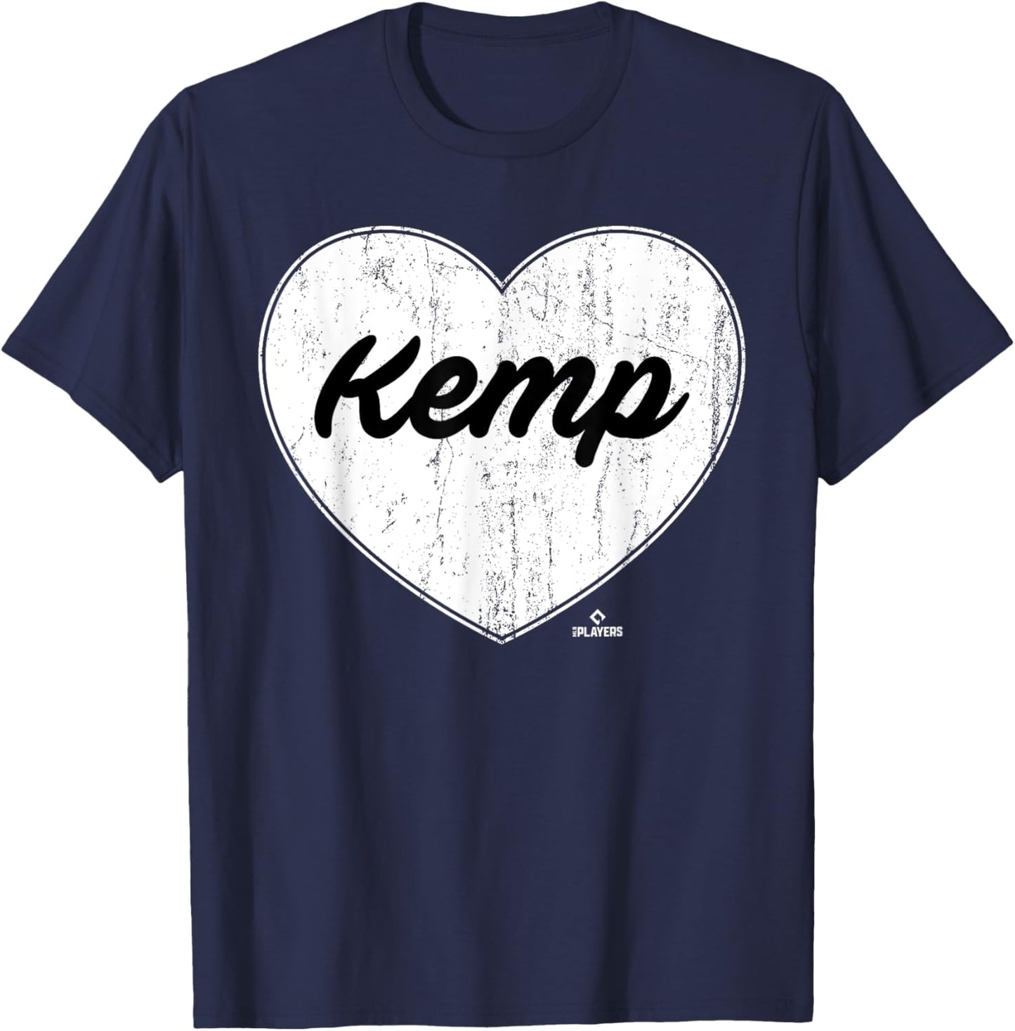 Distressed Heart Otto Kemp Prospect Baseball Fan Gear T-Shirt - T-Shirt | Navy