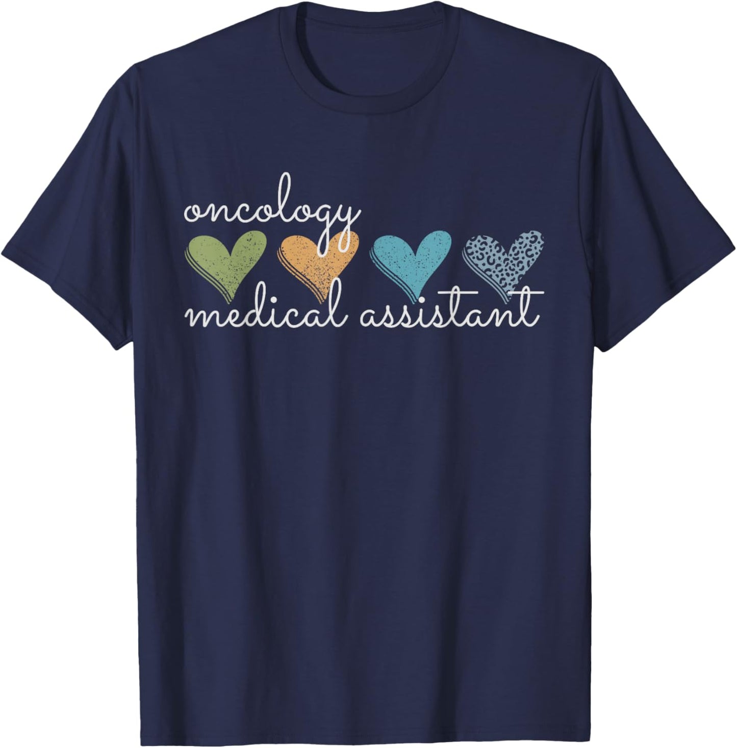 Oncology Medical Assistant Hematology Physician Nurse T-Shirt - T-Shirt | Navy