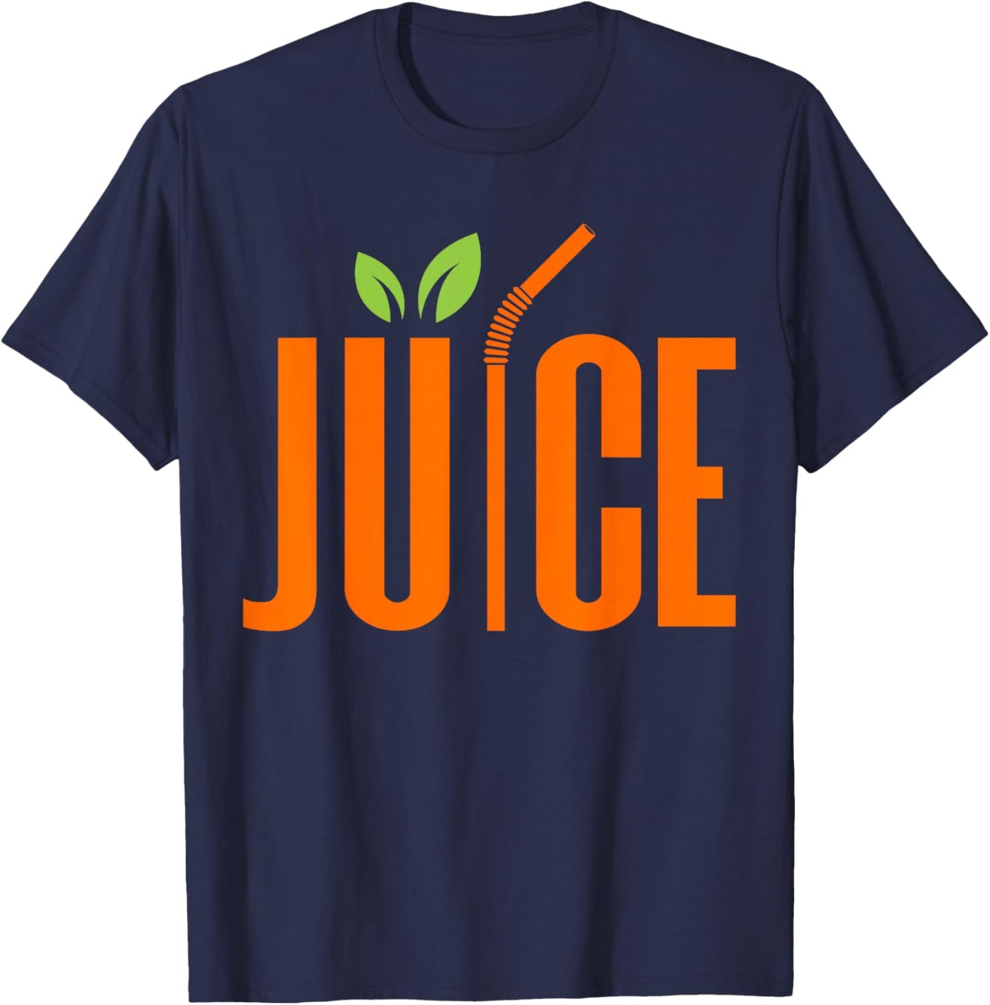 Orange Juice Fruit Summer Drink T-Shirt - T-Shirt | Navy