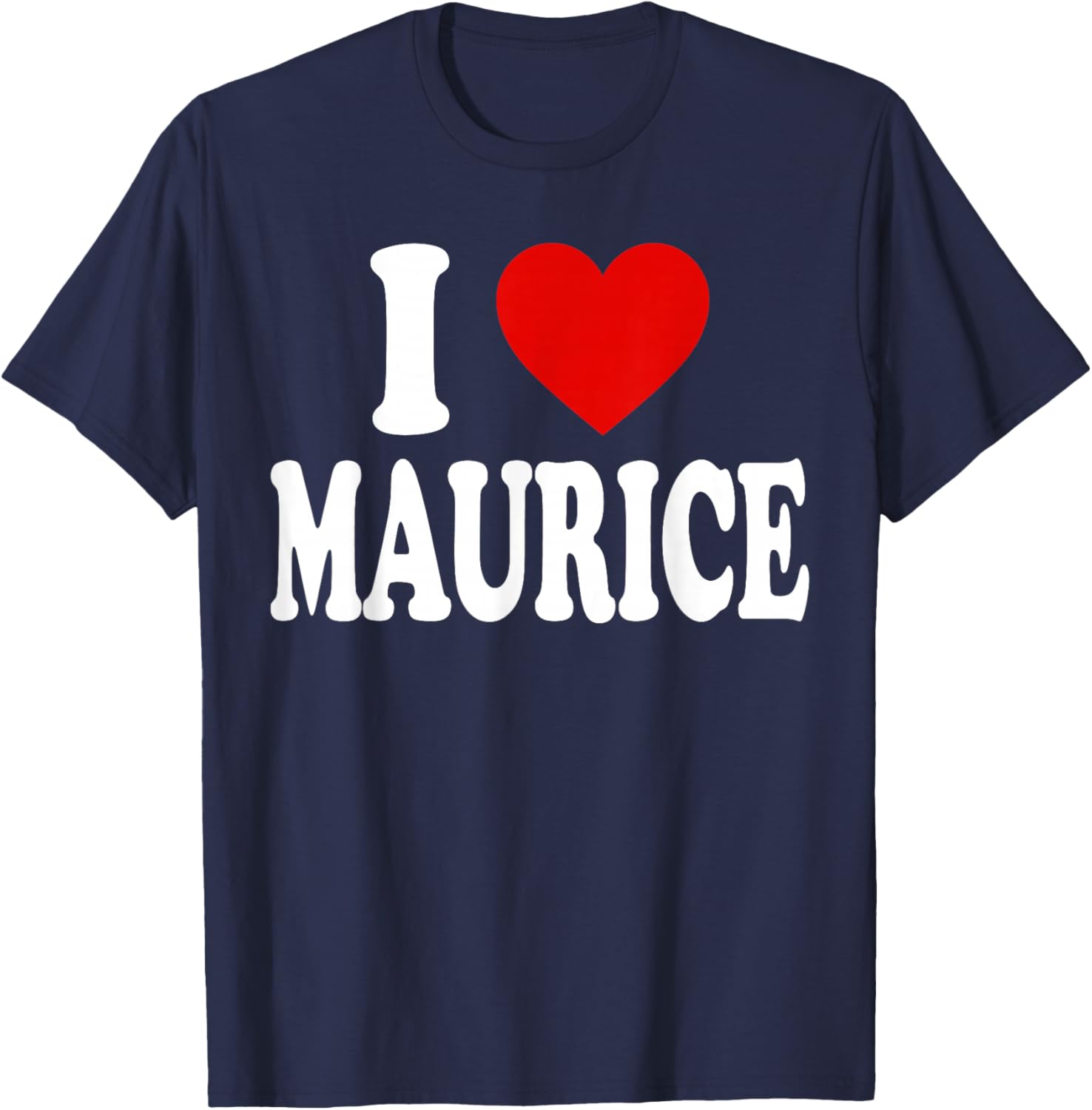 I Heart Love Maurice T-Shirt - T-Shirt | Navy