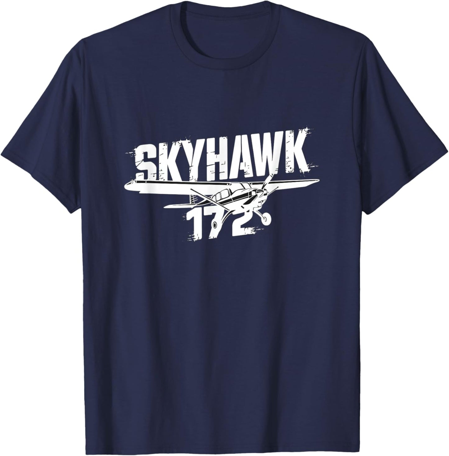C172 Skyhawk C-172 Airplane Classic Vintage Aviation Pilot T-Shirt - T-Shirt | Navy