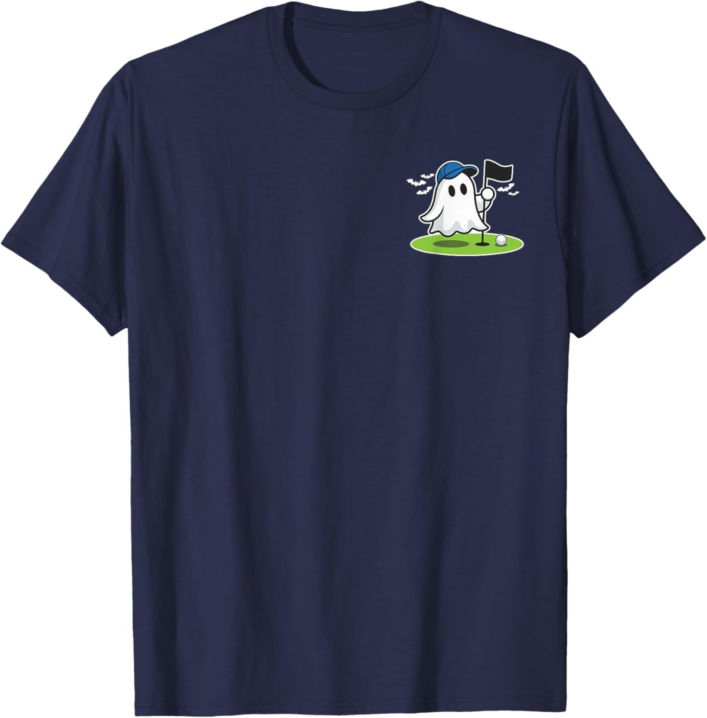 Halloween Golf Spooky Golf boo pocket Golfer T-Shirt - T-Shirt | Navy