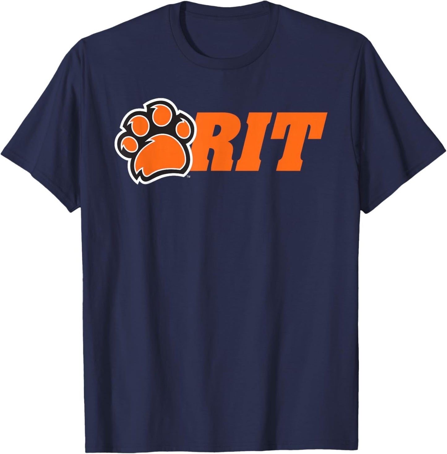 Rochester Institute of Technology -- Steve State RIT Paw Logo T-Shirt - T-Shirt | Navy