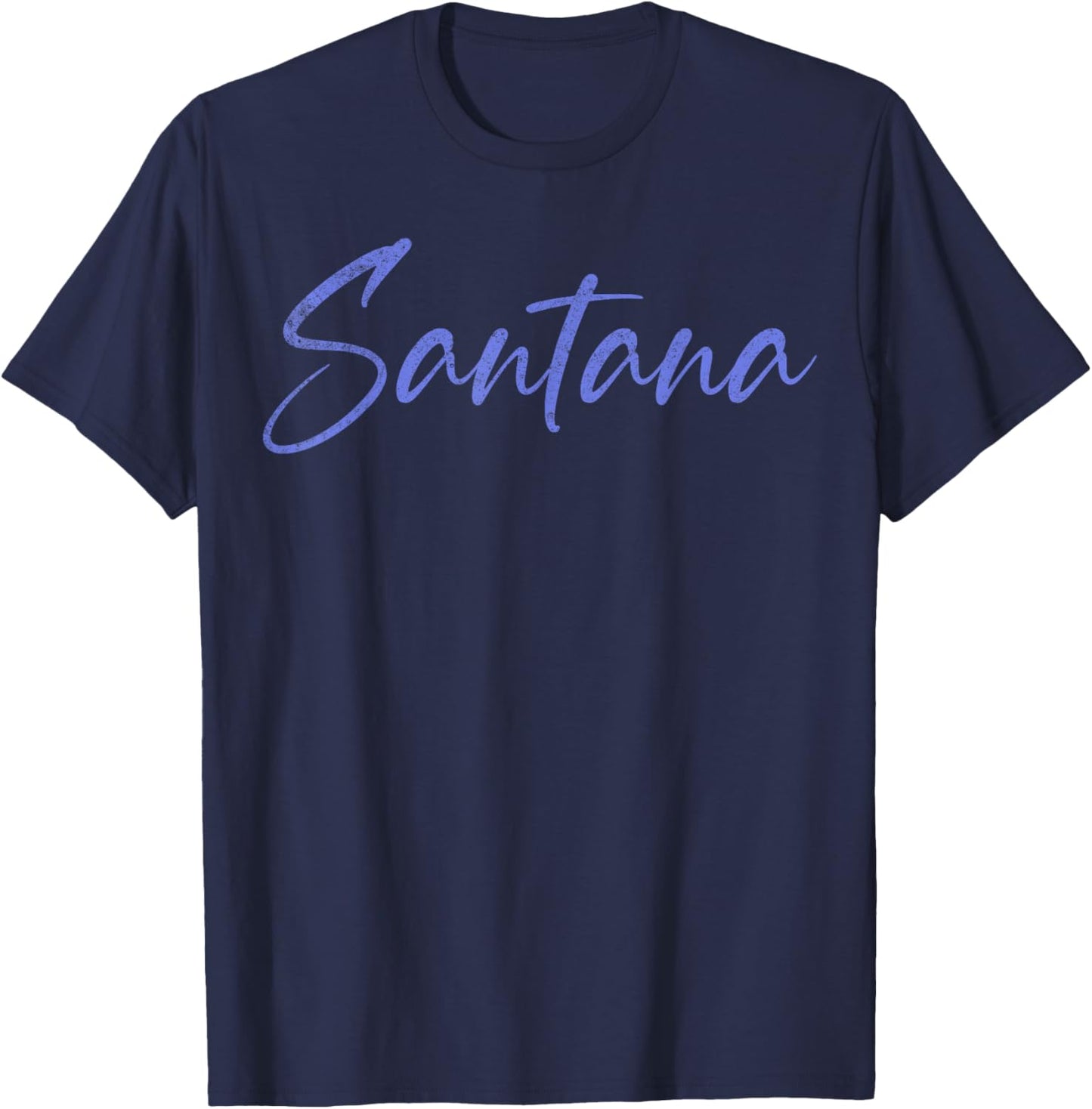 Santana Vintage Retro T-Shirt - T-Shirt | Navy