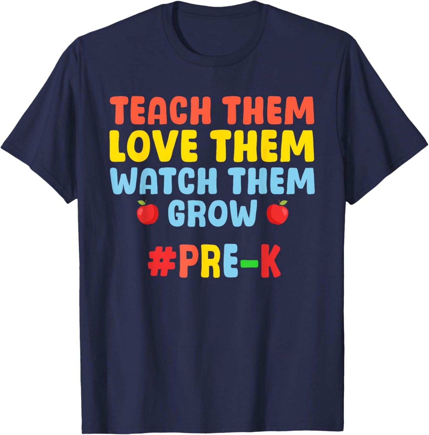 Funny Pre K Teacher Art Women Prek Preschool Teacher T-Shirt - T-Shirt | Navy