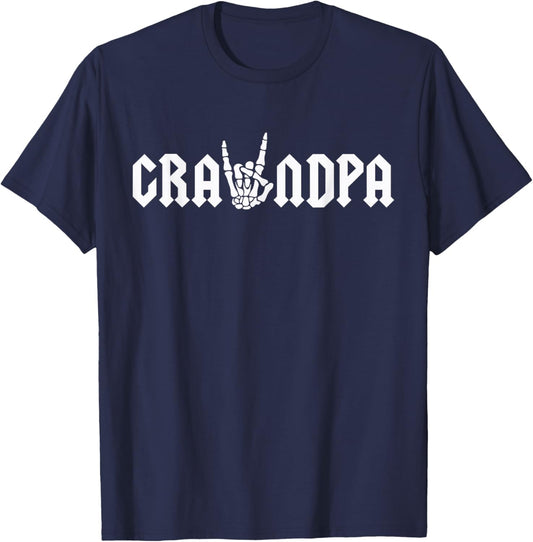 Grandpa Of The Bad Two the Bone Birthday 2 Years Old T-Shirt - T-Shirt | Navy