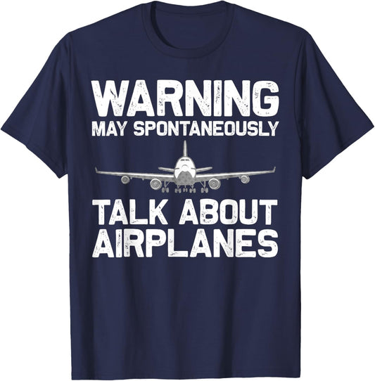 Funny Airplane Novelty Women Plane Aviation Pilot T-Shirt - T-Shirt | Navy