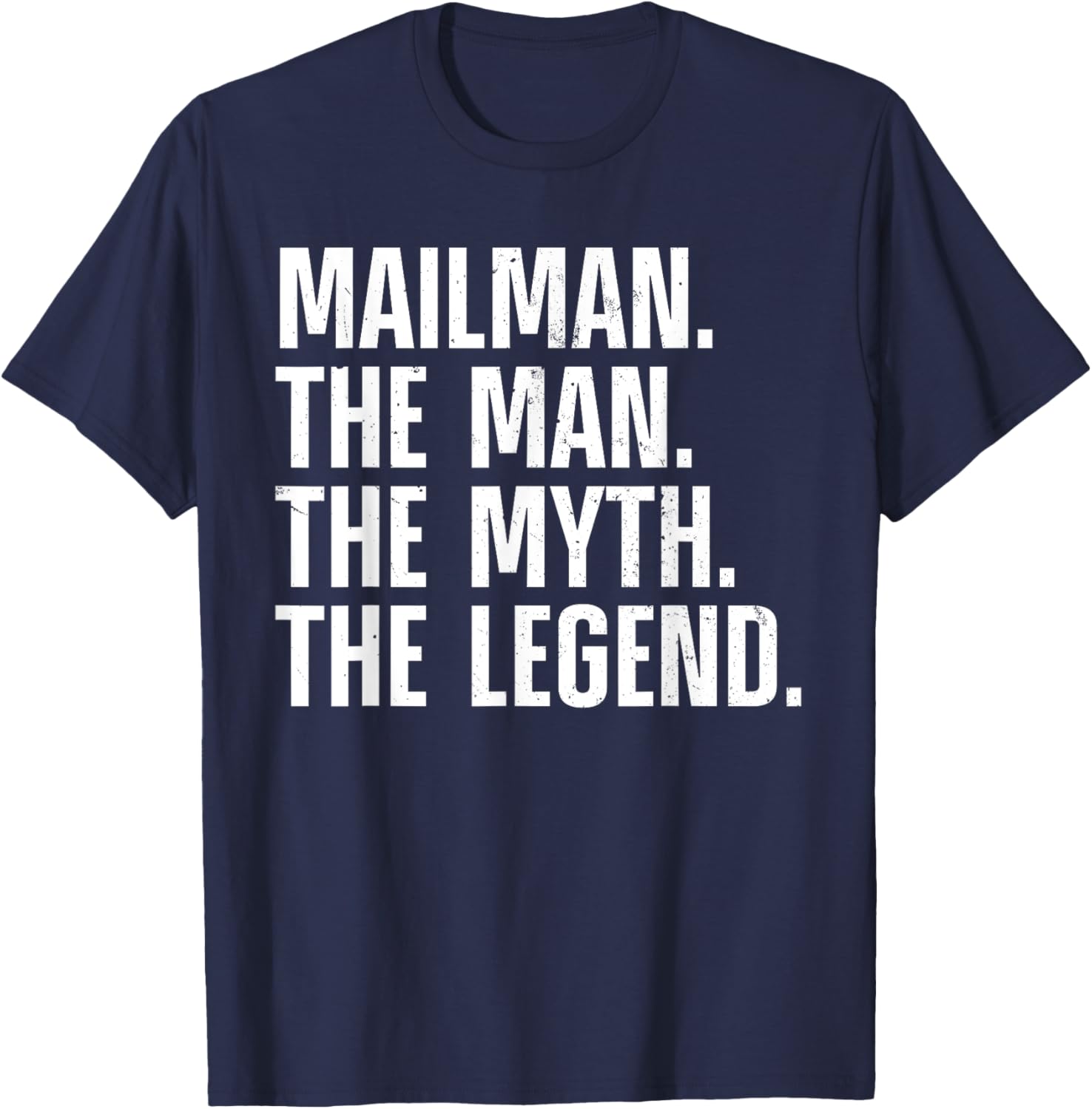 Mailman Art Dad Mail Carrier Postal Worker Mail Man T-Shirt - T-Shirt | Navy