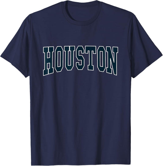 HOUSTON - Throwback Design - Classic T-Shirt - T-Shirt | Navy