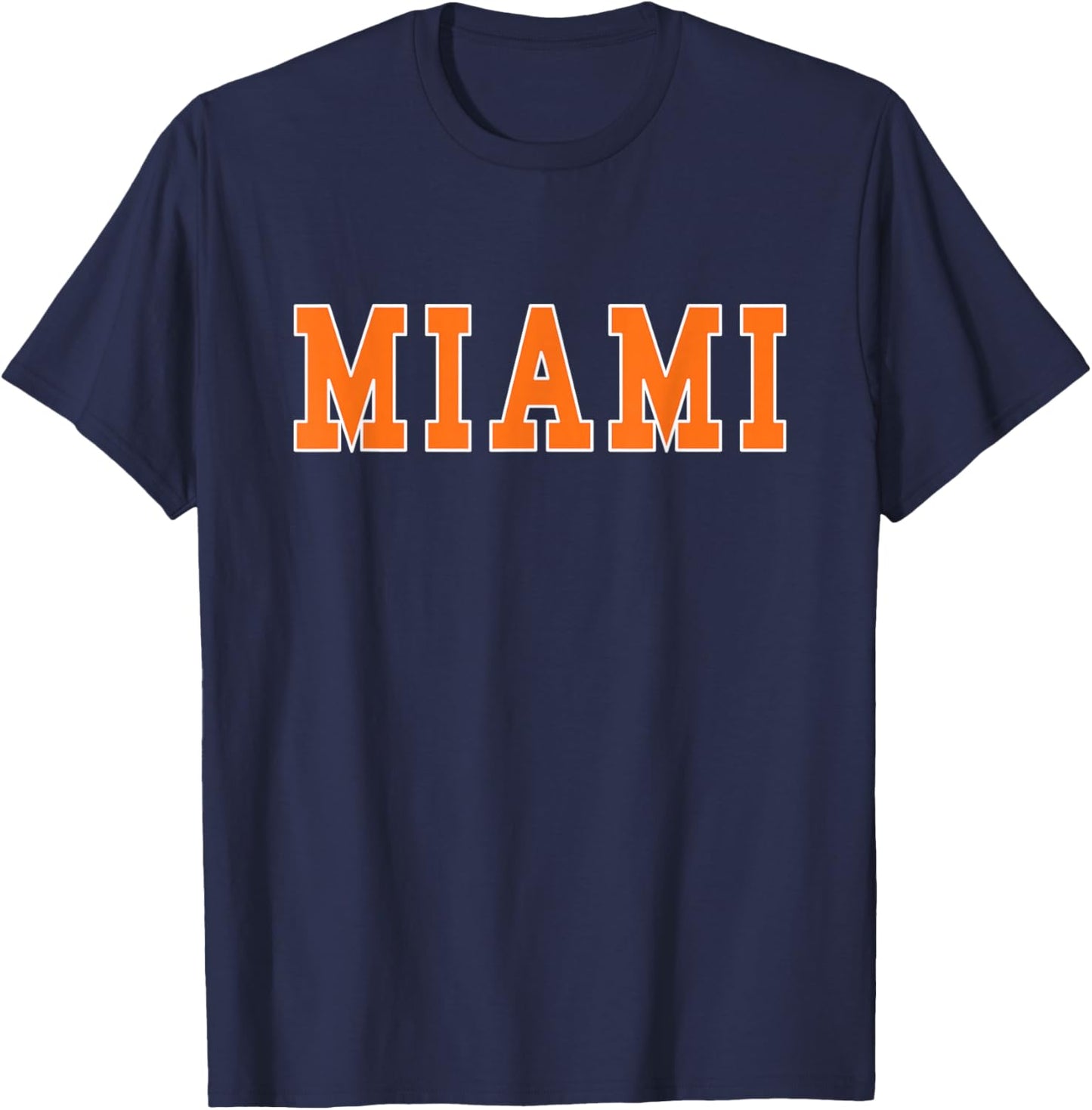 MIAMI - Throwback Design - Classic T-Shirt - T-Shirt | Navy