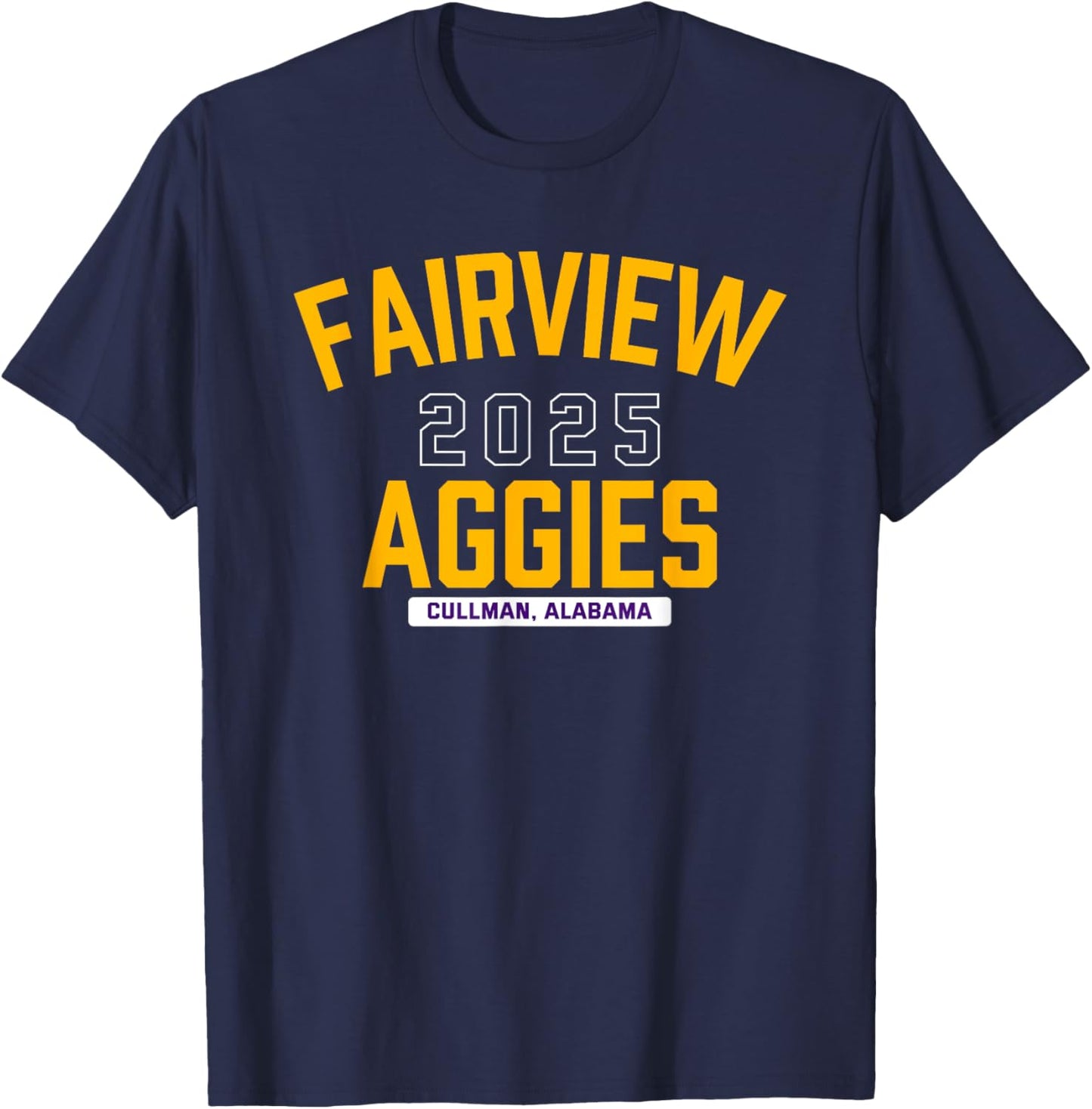 Fairview Aggies Cullman, Alabama 2025 T-Shirt - T-Shirt | Navy