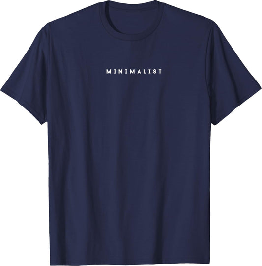 Minimalist Aesthetic Design Simple Apparel T-Shirt - T-Shirt | Navy