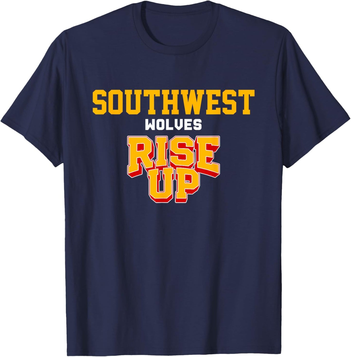 Southwest Wolves Rise Up HS T-Shirt - T-Shirt | Navy