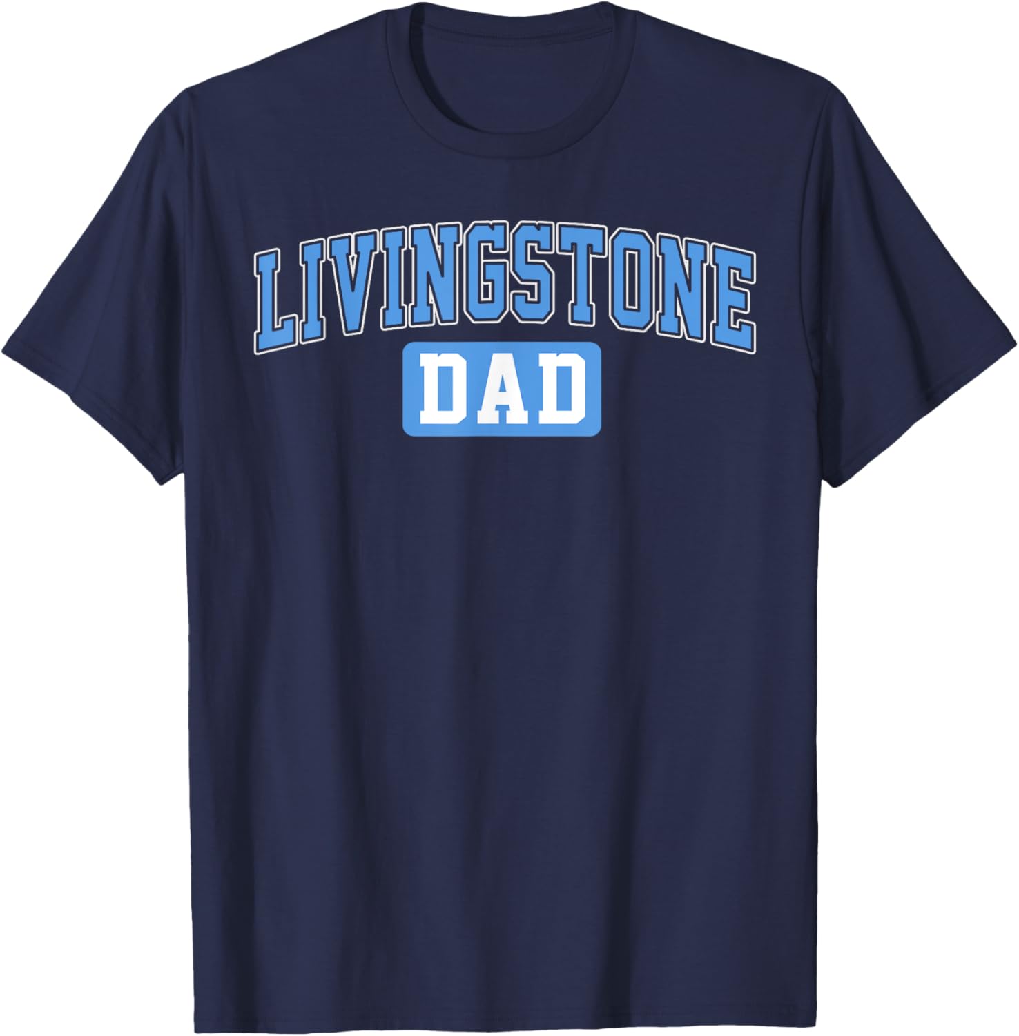 Livingstone College Dad Arch Vintage Design for Father Men T-Shirt - T-Shirt | Navy