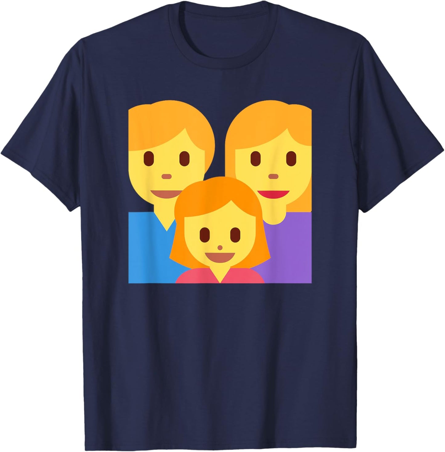 Family: Man, Woman, Girl T-Shirt - T-Shirt | Navy