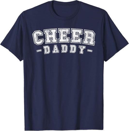 Loud Proud Cheer dad daddy Cheerleading father's day men T-Shirt - T-Shirt | Navy