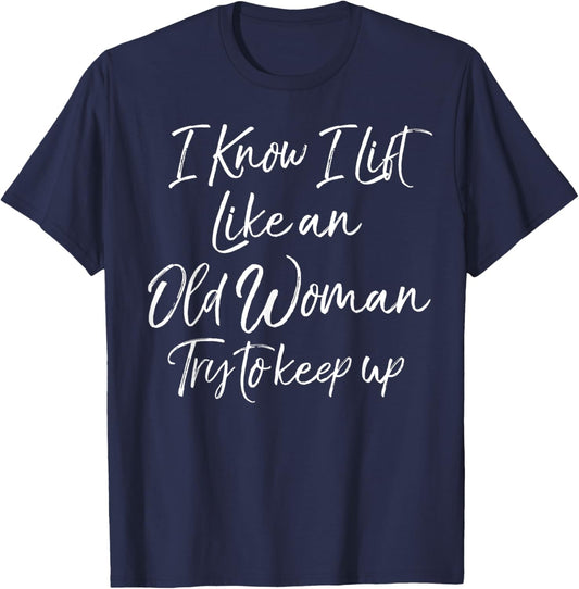 Funny Workout Quote Motivational Weight Lifting T-Shirt - T-Shirt | Navy