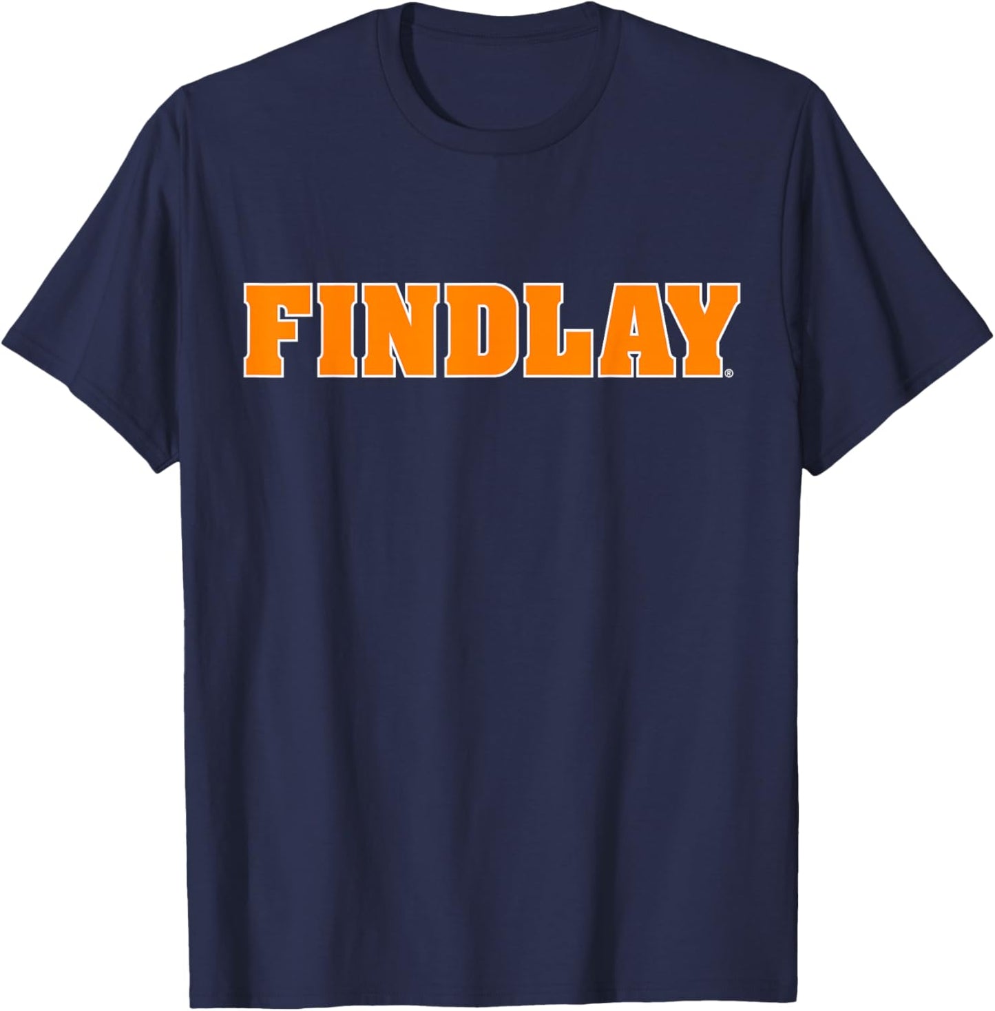 University of Findlay Oilers Block Text Logo T-Shirt - T-Shirt | Navy