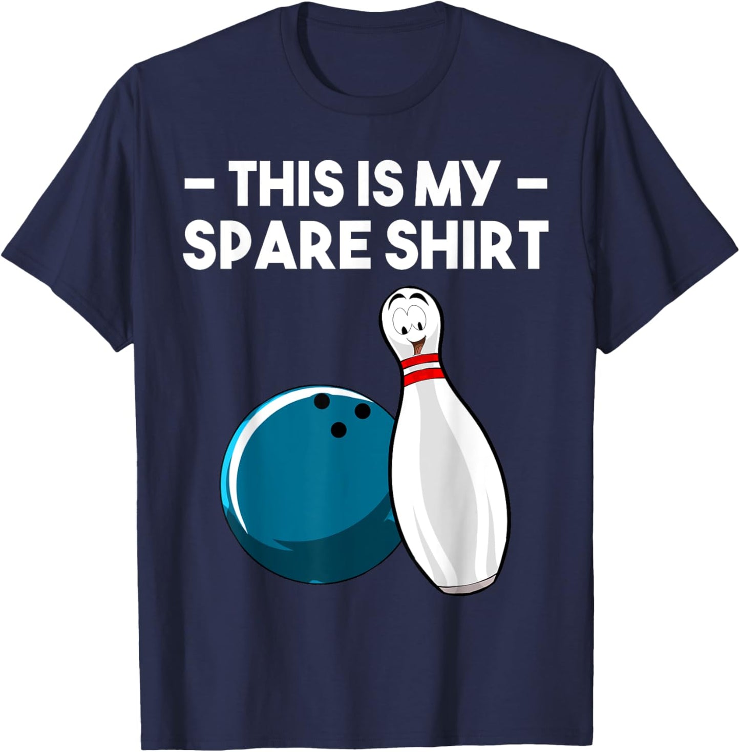 Cool Bowling Novelty Women Bowling Team Gag Bowler T-Shirt - T-Shirt | Navy
