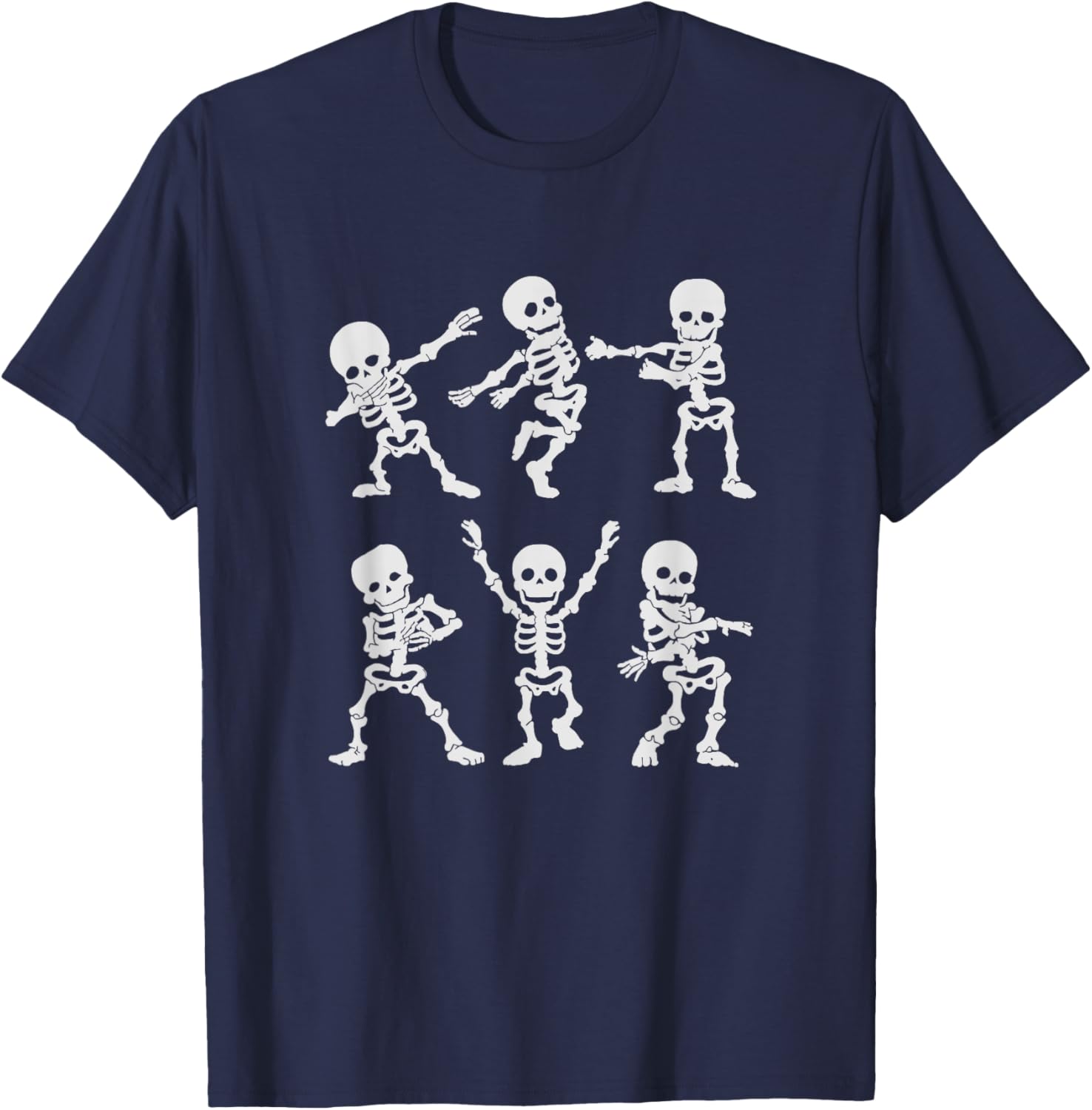 Dancing Skeletons Halloween Kids Costume Party T-Shirt - T-Shirt | Navy