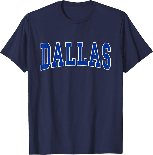 DALLAS - Throwback Design - Classic T-Shirt - T-Shirt | Navy
