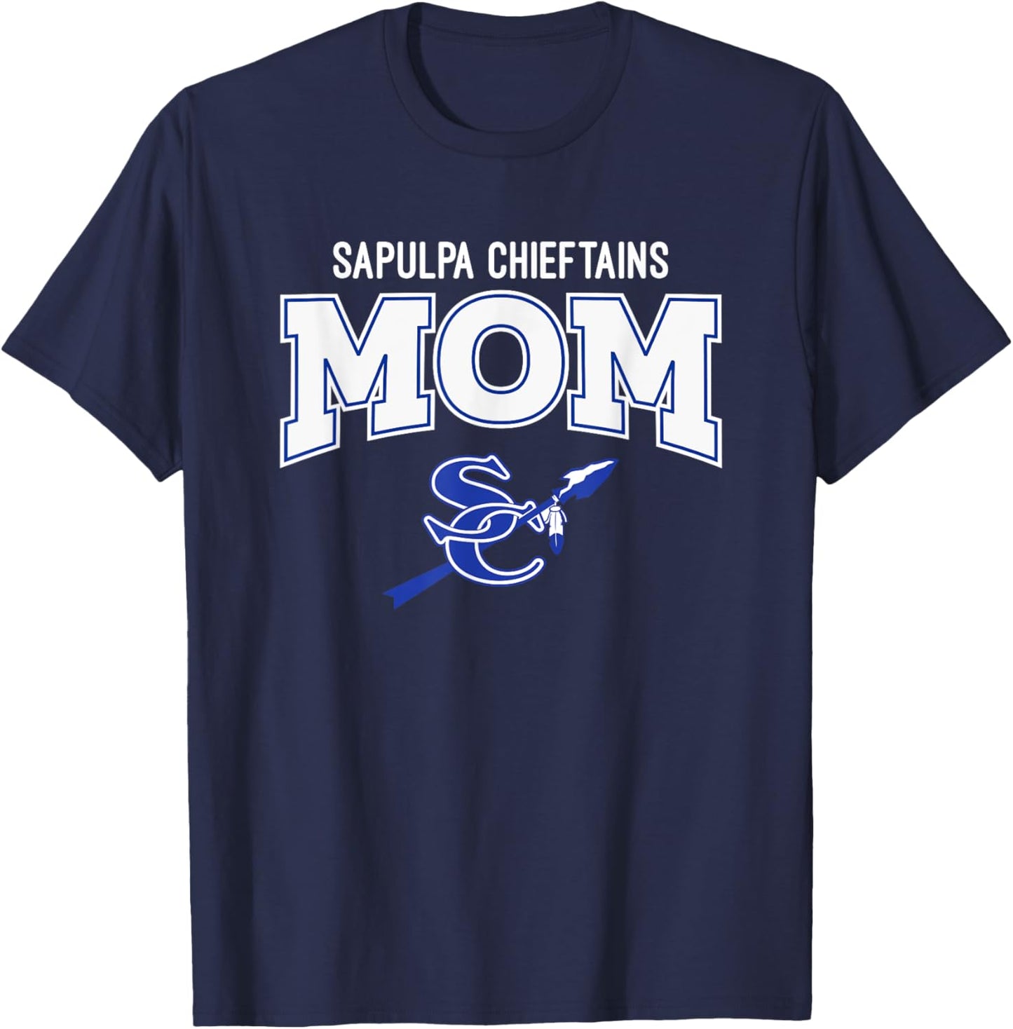 Sapulpa Chieftains Logo Mom HS T-Shirt - T-Shirt | Navy