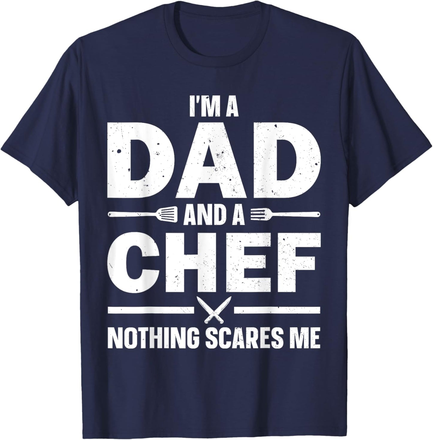 Best Chef Gift Culinary Cook Accessories & Stuff Chef Dad Art Father Male Cooking Lover Kitchen Chef T-Shirt - T-Shirt | Navy
