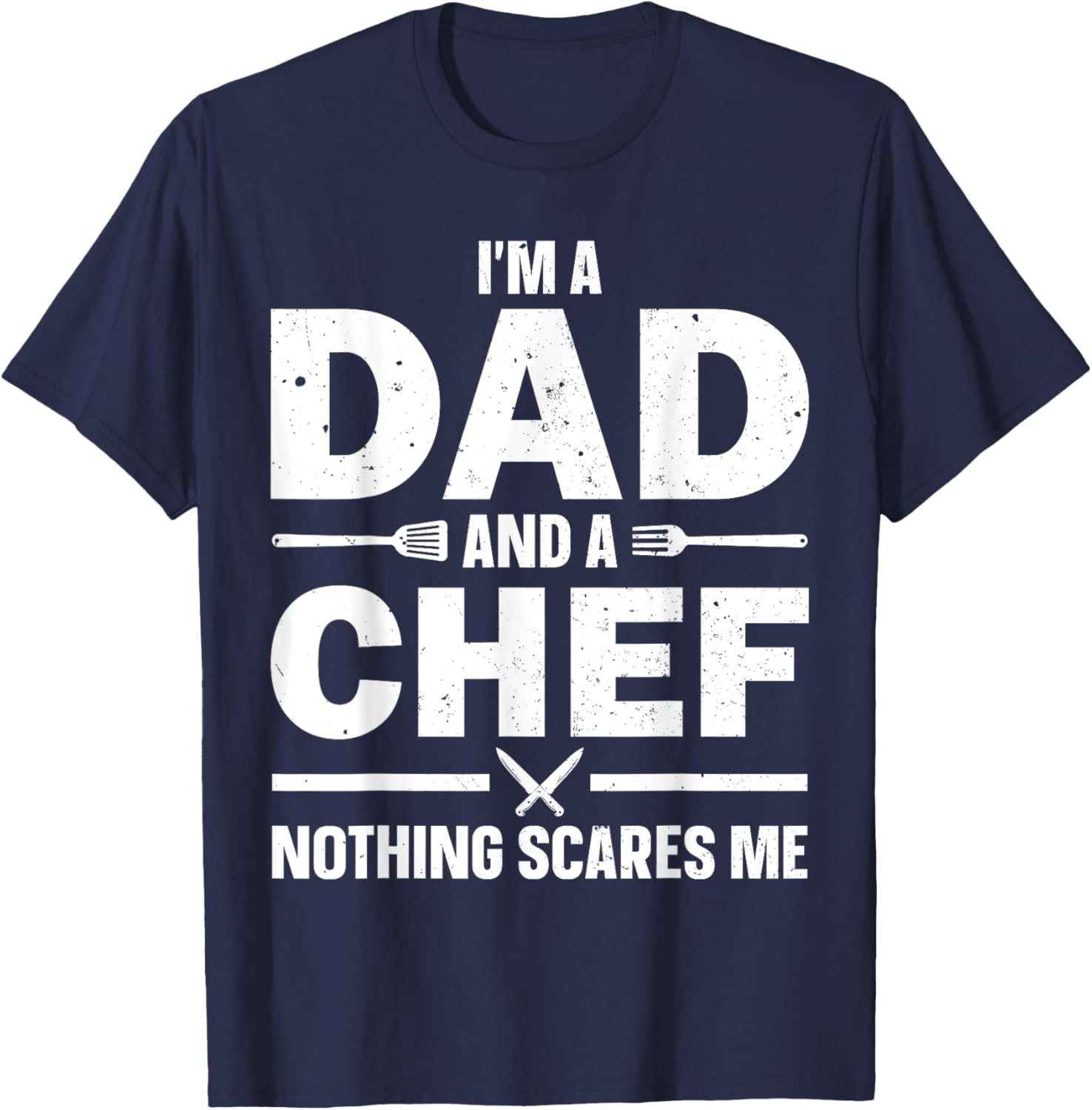 Best Chef Gift Culinary Cook Accessories & Stuff Chef Dad Art Father Male Cooking Lover Kitchen Chef T-Shirt - T-Shirt | Navy