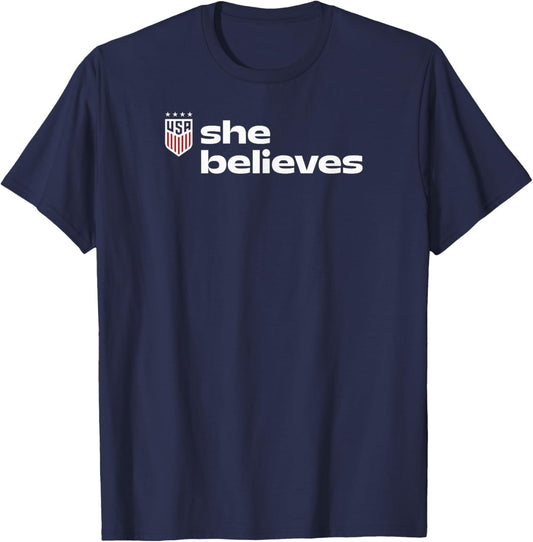U.S. Soccer USWNT She Believes Cup 2026 Roster T-Shirt - T-Shirt | Navy
