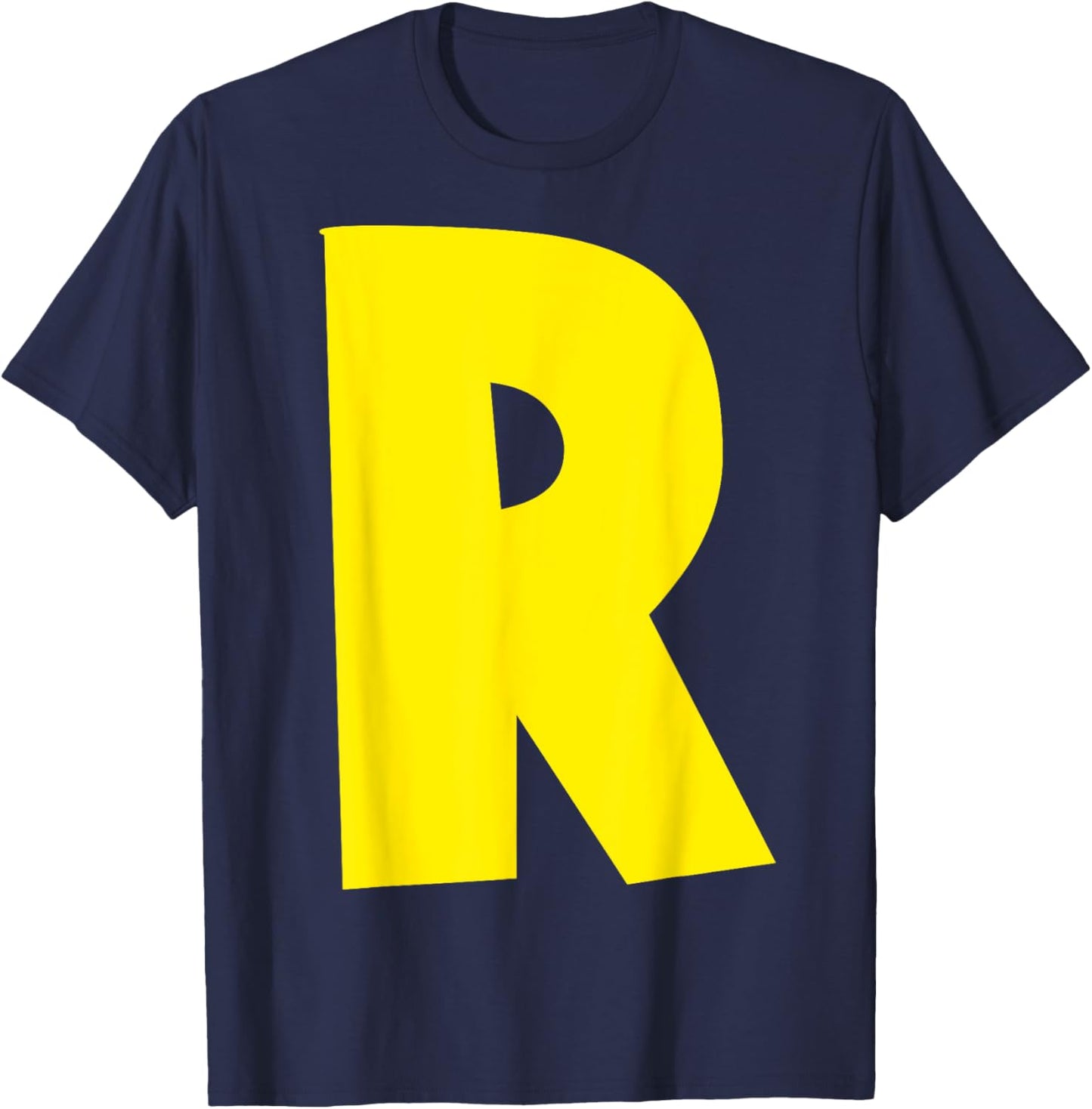"R" Letter Chipmunk Group Matching Funny Halloween Letter R T-Shirt - T-Shirt | Navy