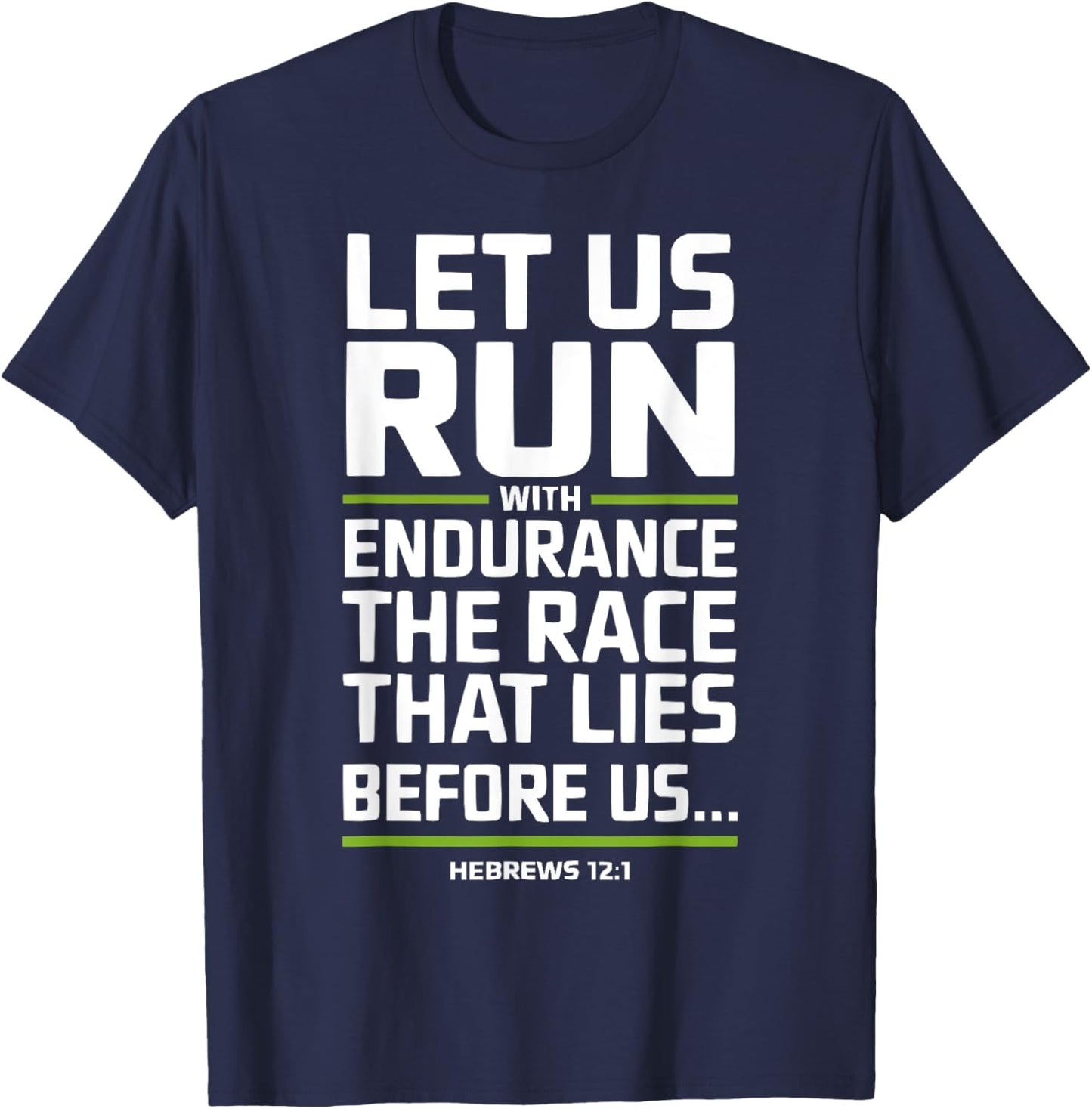 Running Jesus Christ Religion Christian Runner Christianity T-Shirt - T-Shirt | Navy