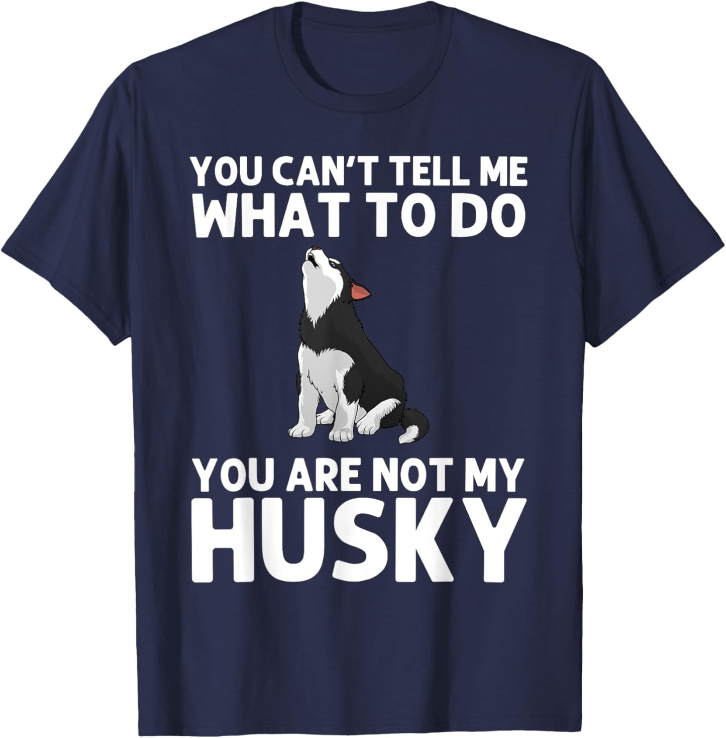 Husky Design Women Siberian Husky Dog Husky Lover T-Shirt - T-Shirt | Navy