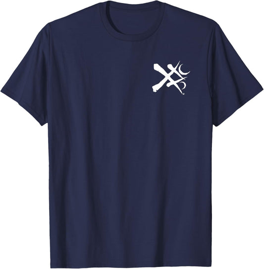 WoD Werewolf Shadow Lords Icon White T-Shirt - T-Shirt | Navy