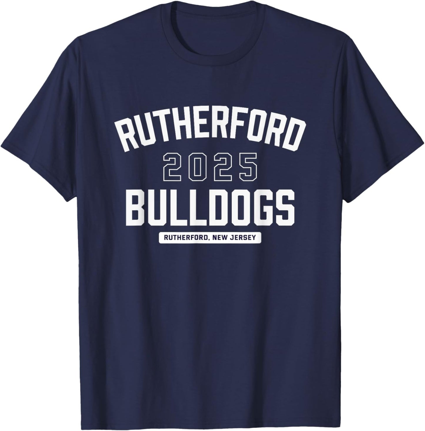 Rutherford Bulldogs Rutherford, New Jersey 2025 T-Shirt - T-Shirt | Navy