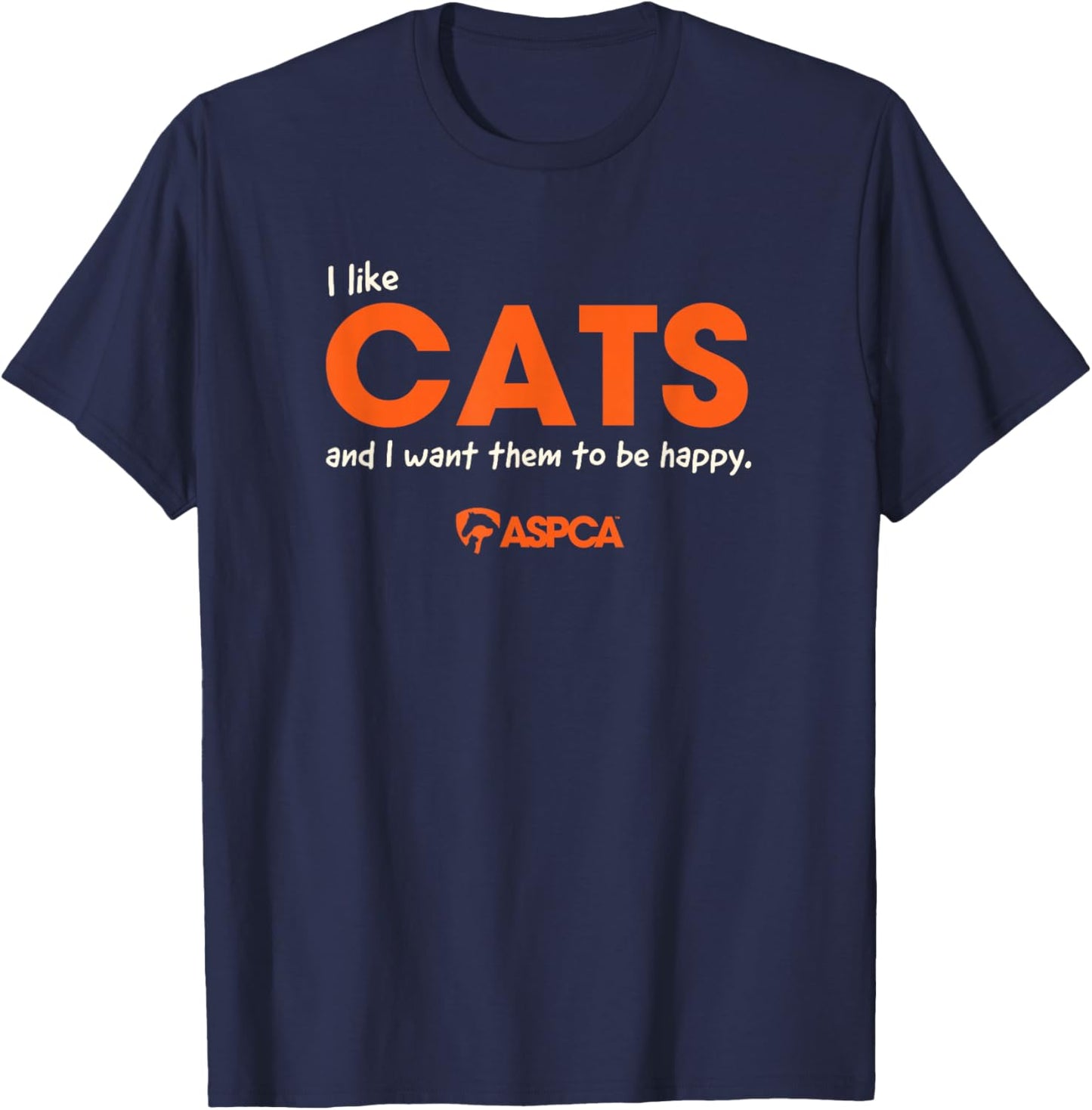 I Like Cats T-Shirt - T-Shirt | Navy