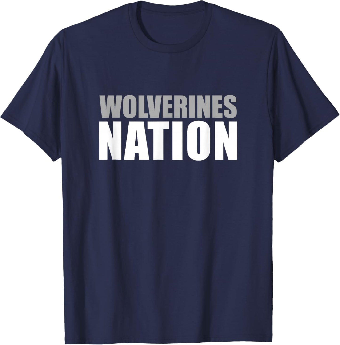 Overton Wolverines Nation HS T-Shirt - T-Shirt | Navy