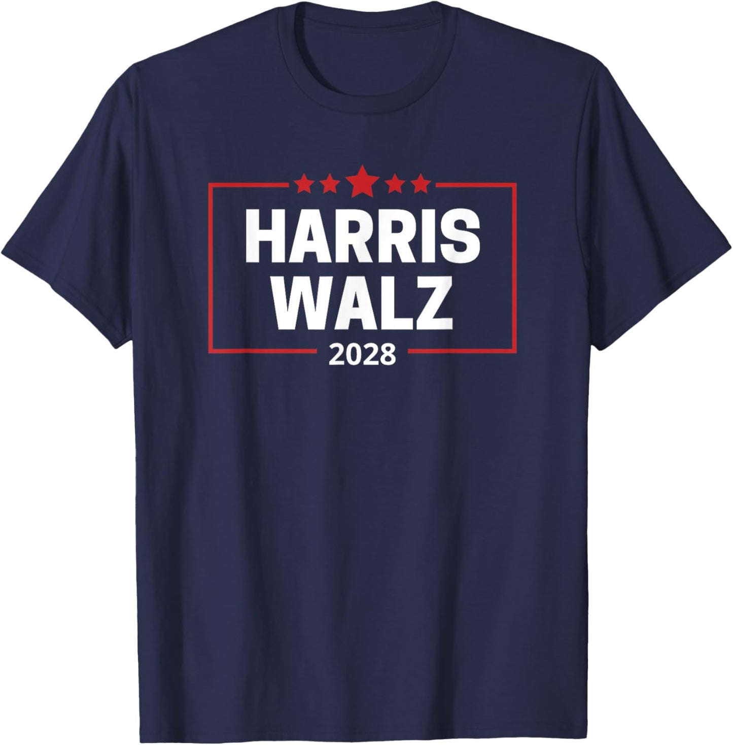 Kamala 2028 - Harris Walz 2028 T-Shirt - T-Shirt | Navy