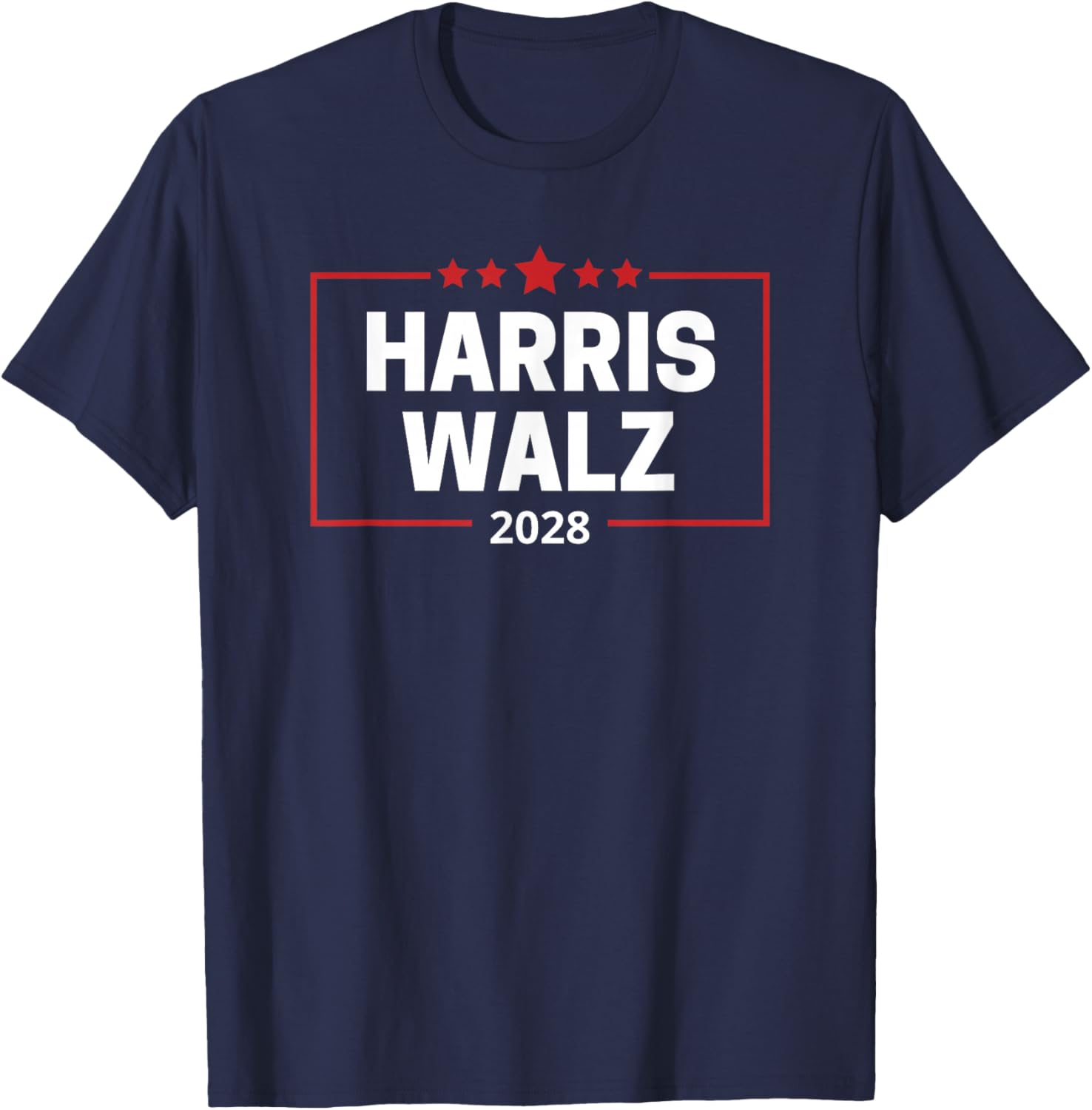 Kamala 2028 - Harris Walz 2028 T-Shirt - T-Shirt | Navy