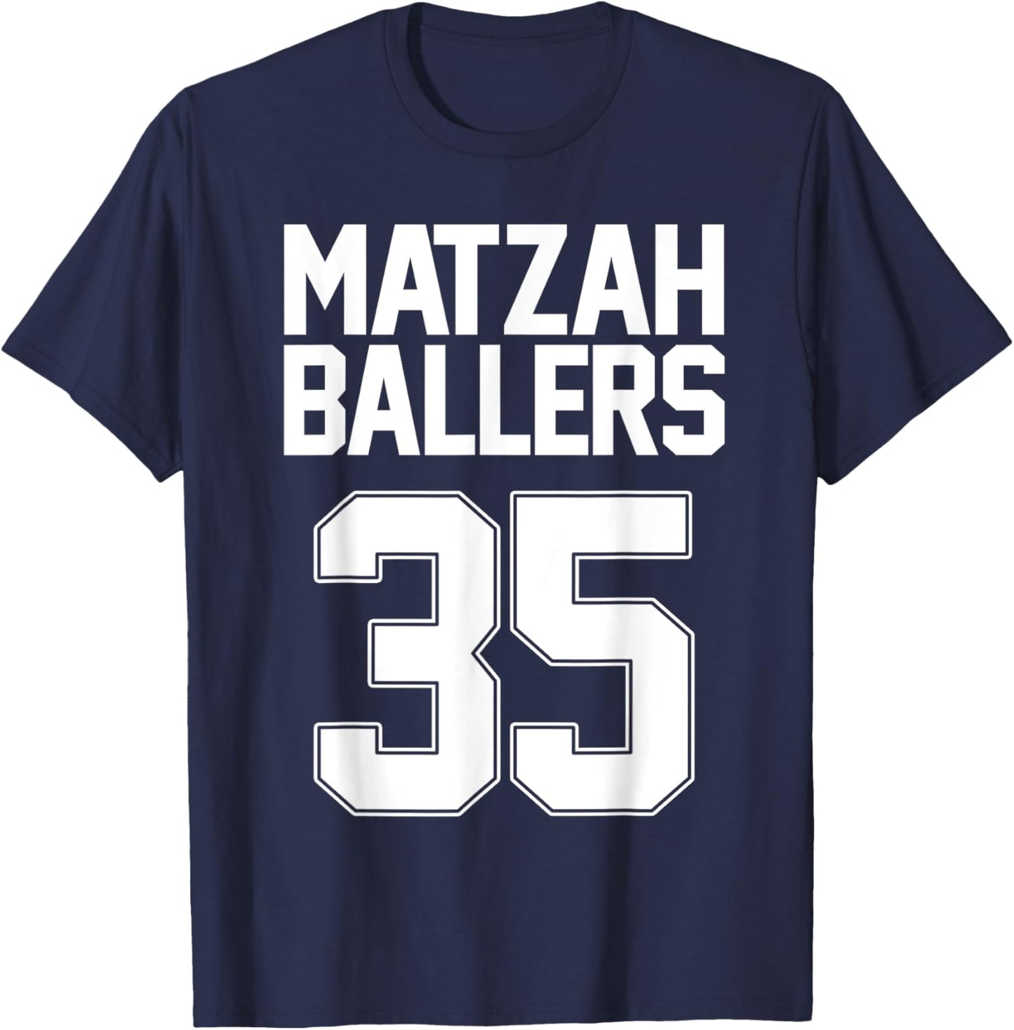 Matzah Baller 3 Funny Jewish Basketball Team Matzo Balls T-Shirt - T-Shirt | Navy