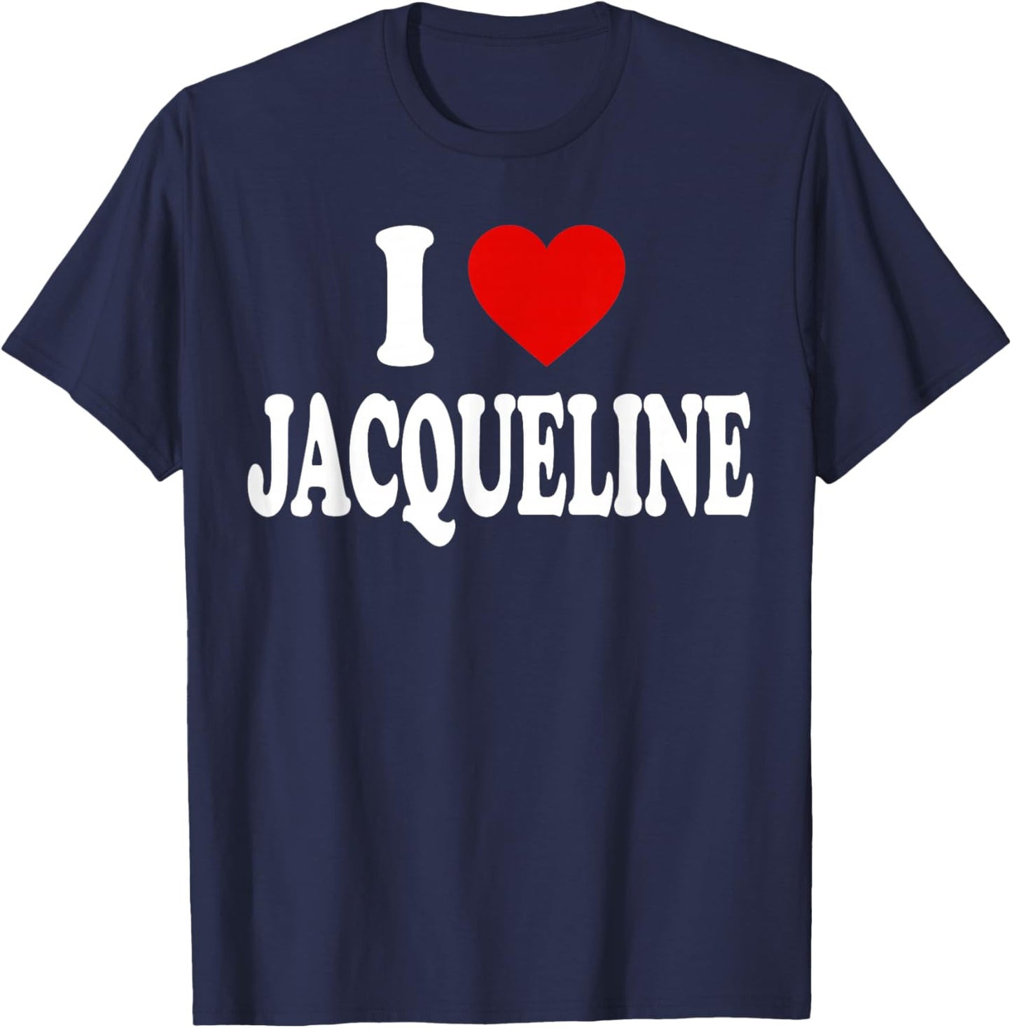 I Heart Love Jacqueline T-Shirt - T-Shirt | Navy