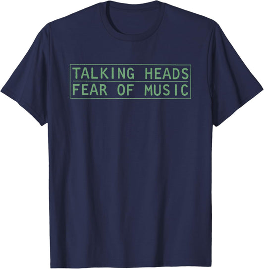 Talking Heads Energetic Encores Fear Of Music Funny Saying T-Shirt - T-Shirt | Navy