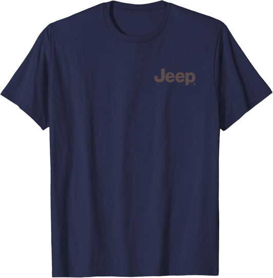 Jeep Road Less Traveled - Officially Licensed T-Shirt - T-Shirt | Navy