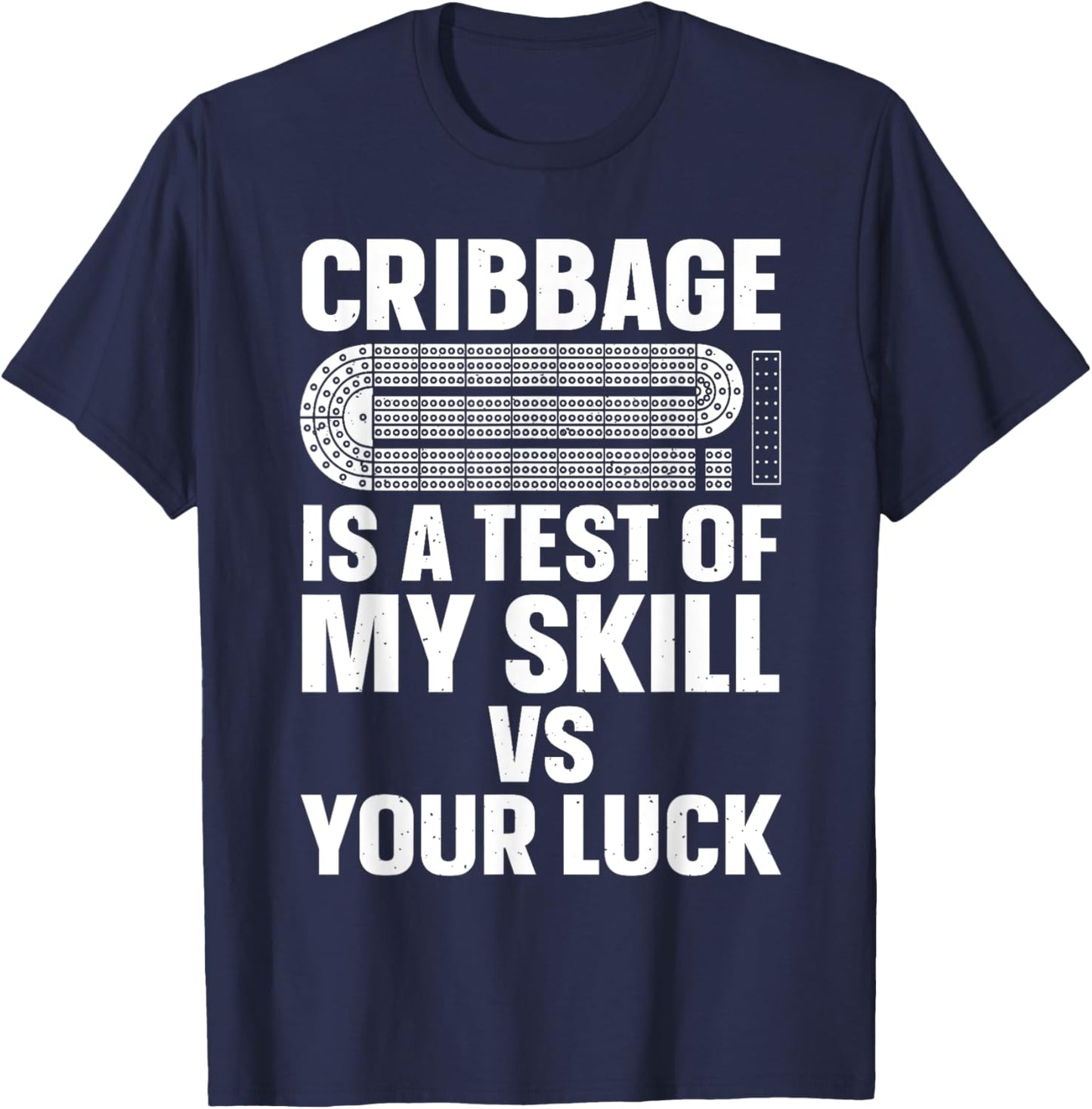 Cribbage Art Women Kid Cribbage Board Cribbage Lover T-Shirt - T-Shirt | Navy