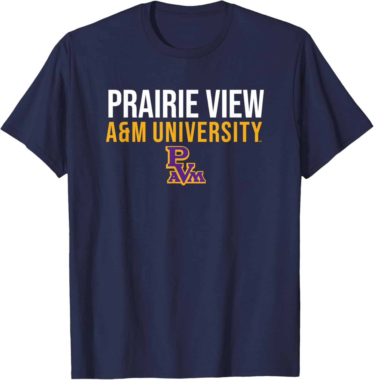 Prairie View A&M University Panthers Stacked T-Shirt - T-Shirt | Navy