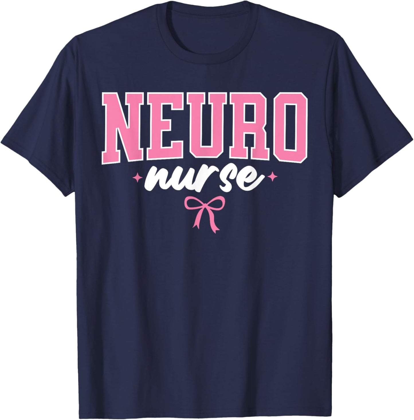 Neuro Nurse Brain Neuroscience Neuro ICU Nursing T-Shirt - T-Shirt | Navy