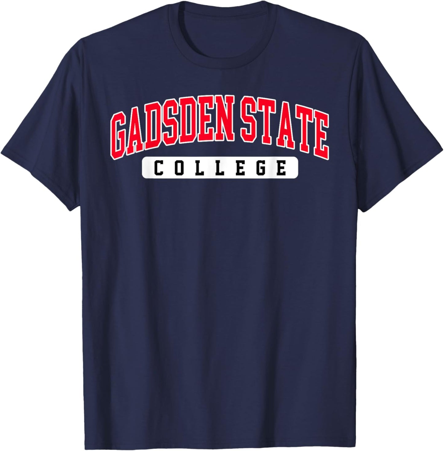Gadsden State Community College Arch Vintage Sports Design T-Shirt - T-Shirt | Navy
