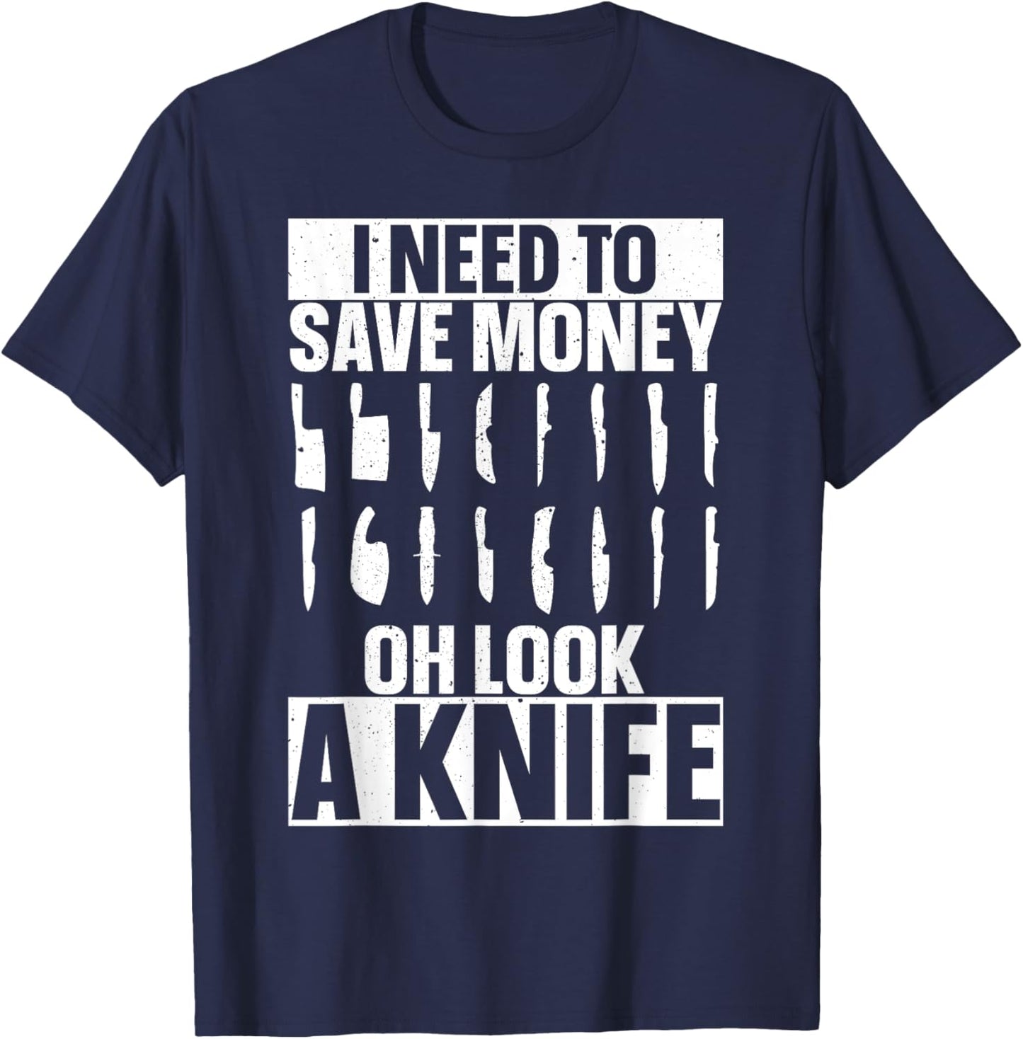 Funny Knife Collector Art Women Pocket Knife Lover T-Shirt - T-Shirt | Navy