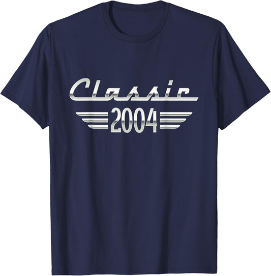 21 Year Old Gifts Classic 2004 21st Birthday T-Shirt - T-Shirt | Navy