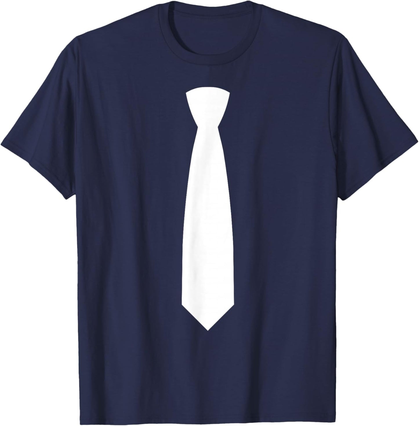 Tie On It Business Dress Code Elegant Costume Fun White Tie T-Shirt - T-Shirt | Navy